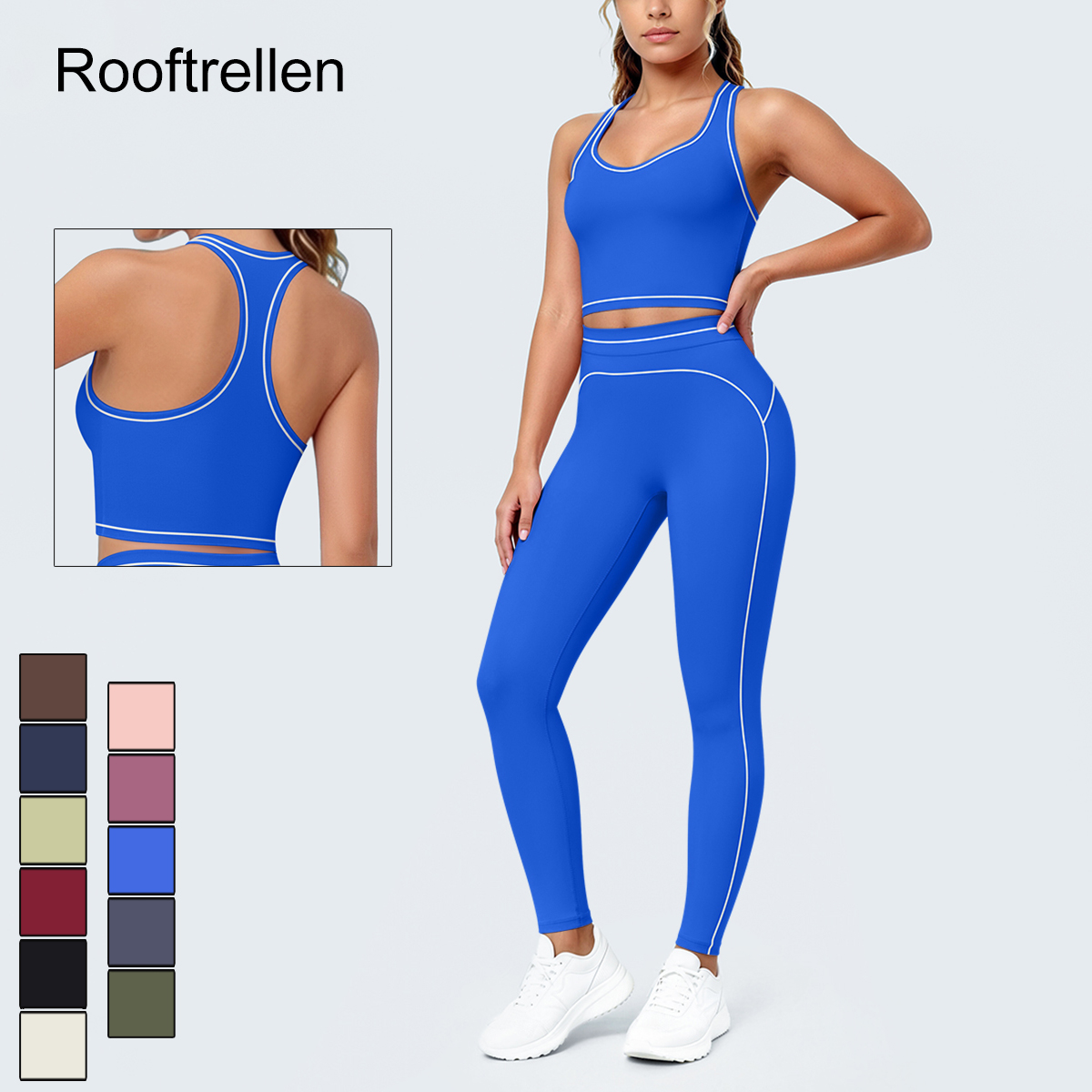 Pilates Yoga Jacket - 女性用サマージムスポーツヨガセット 通気性ヒップアップフィットネスヨガレギンス 美背I字型ベスト（胸パッド付き）