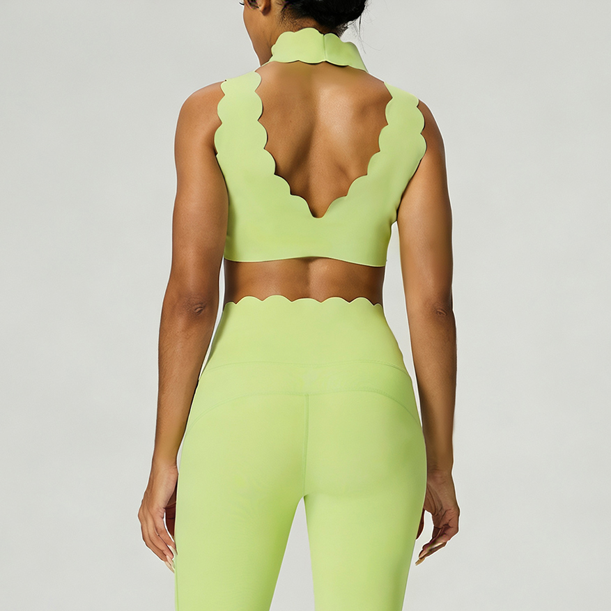 Pilates Yoga Jacket - リピート購入 - オープンバックデザインの女性用ヨガベスト