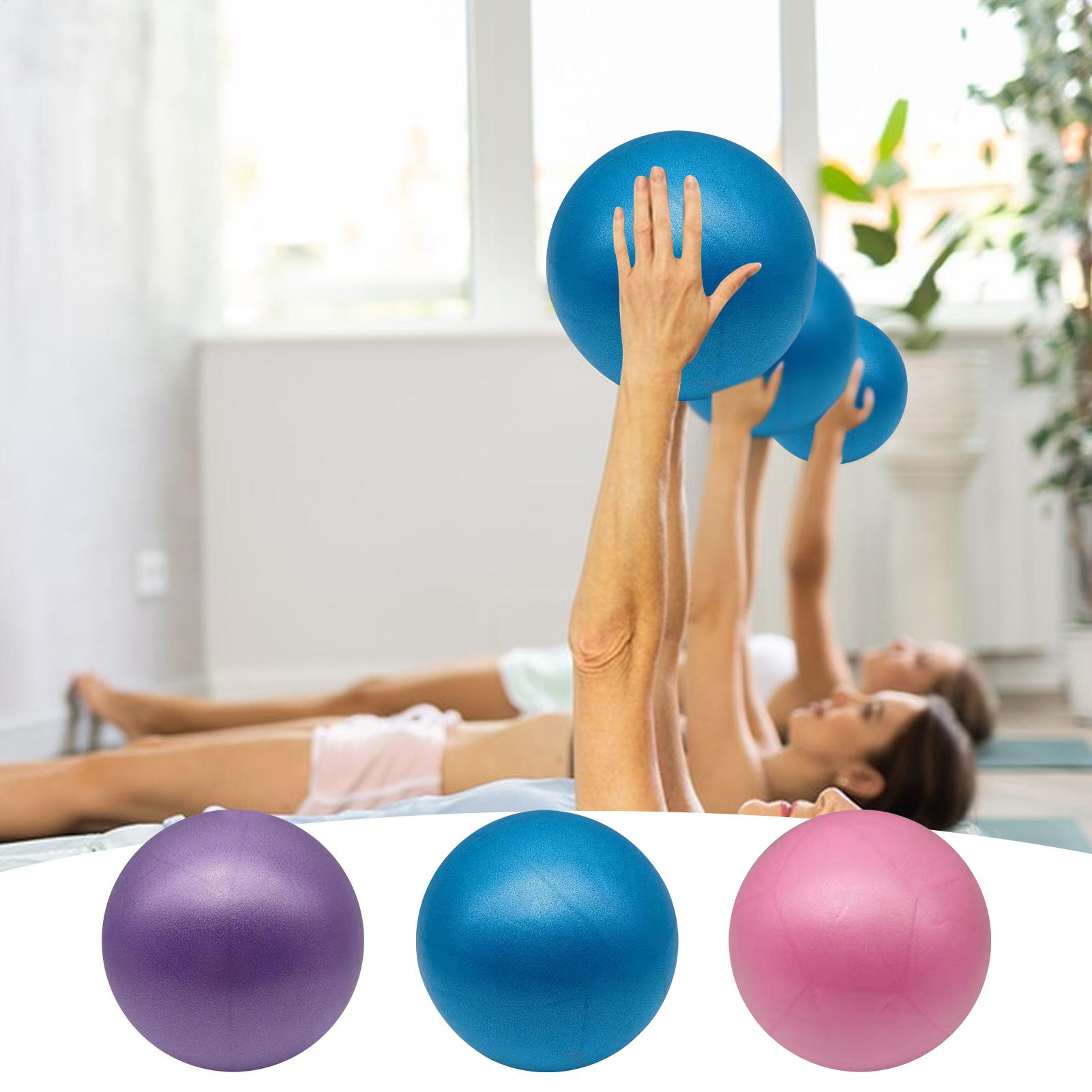 Pilates Yoga Ball Exercises - 15CMインフレータブル室内ヨガボールフィットネスPVCピラティスエクササイズジムボールバランス安定性アンチバーストエクササイズボール（太もも・脚用）