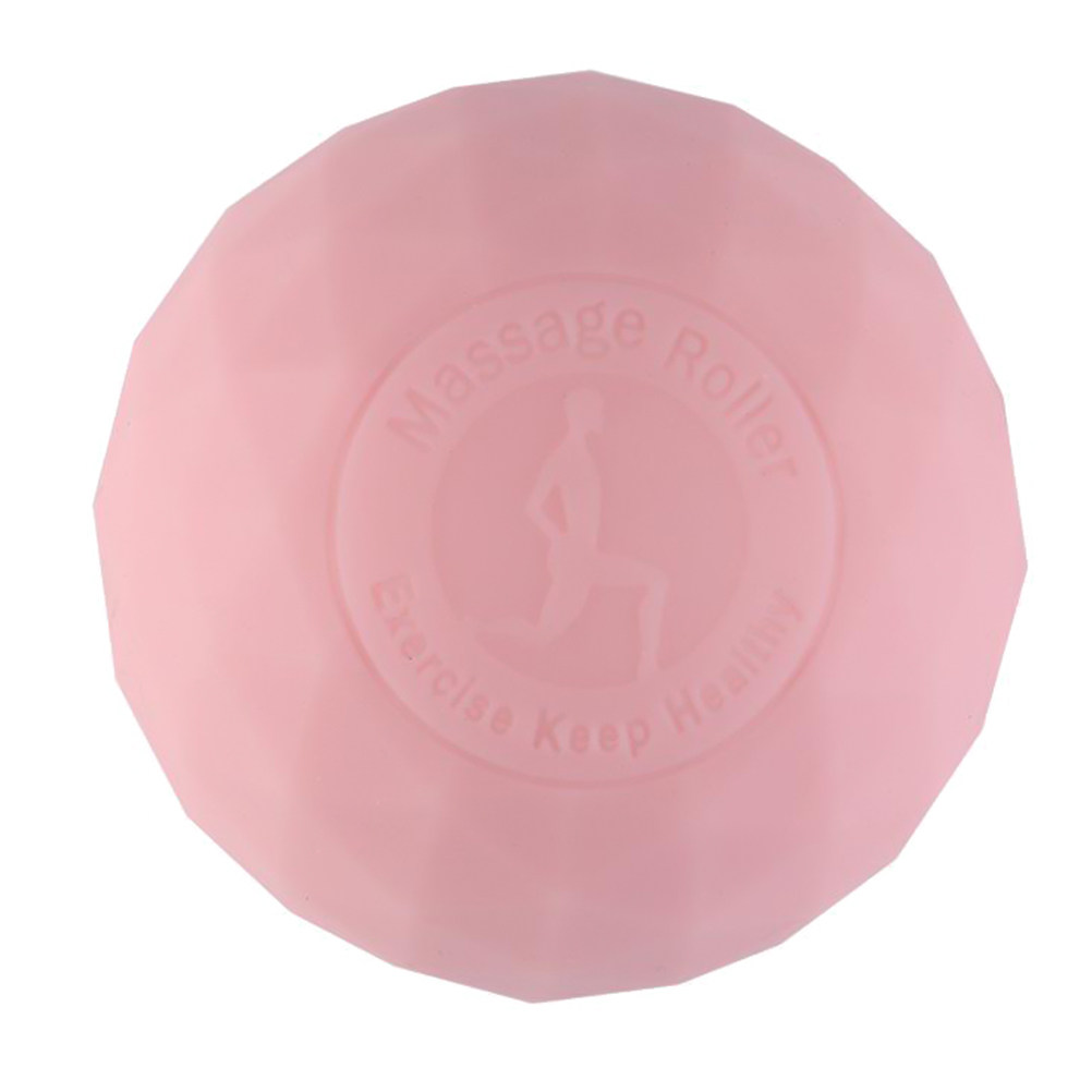 Pilates Yoga Ball Exercises - 1個入り高密度コア弾性シリコンマッサージボール、耐破損性フットローラー、ストレス解消、結び目緩和、ヨガ、ピラティス、ジムエクササイズ用