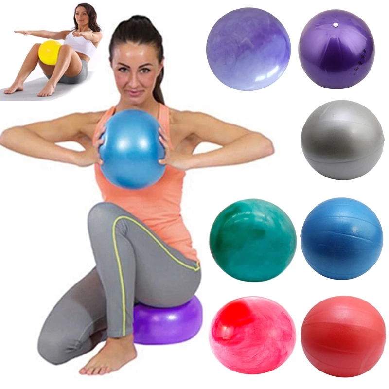 Pilates Yoga Ball Exercises - 新しい 25 センチメートルヨガボールエクササイズ体操フィットネスピラティスボールバランスエクササイズジムフィットネスヨガコアボール屋内トレーニングヨガボール