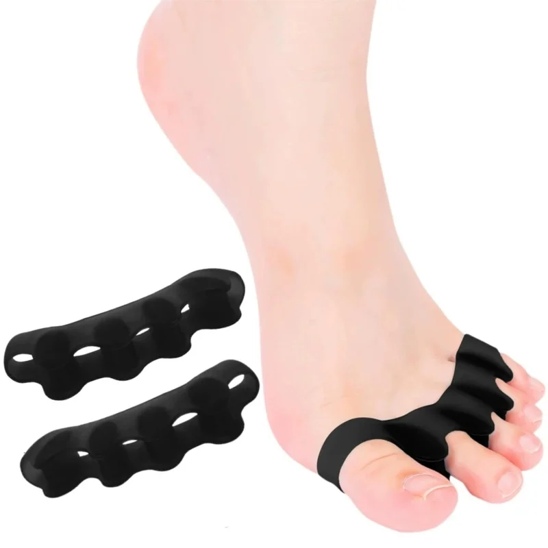Toe Separator Silicon - シリコン製の足指セパレーター、外反母趾の矯正と足指の修復、足指スプレッダー、重なり合う足指の矯正器、フットケアツール