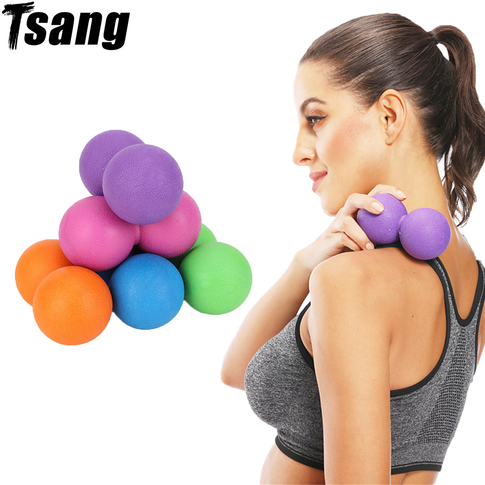 Pilates Yoga Ball Exercises - TPR ヨガマッサージボールピラティスエクササイズジムピーナッツボール筋肉リラクゼーション筋膜炎理学療法痛みを和らげるトレーニング機器