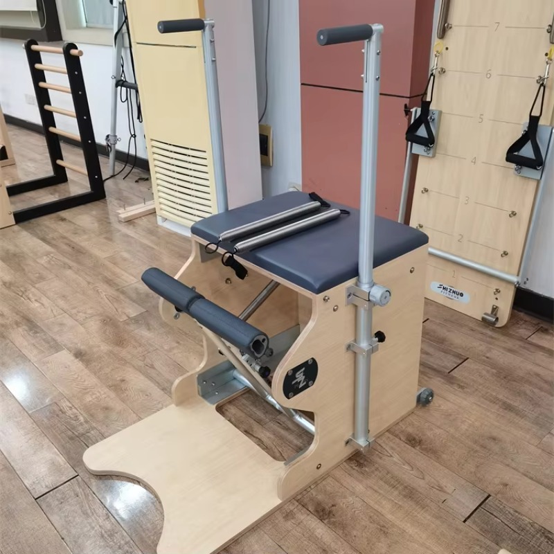 Pilates Yoga Home Workout - YTYIN プロ仕様ホームジムセット | オーク材ピラティス・リフォーマー、ヨガ＆ワークアウト用ワンダチェア