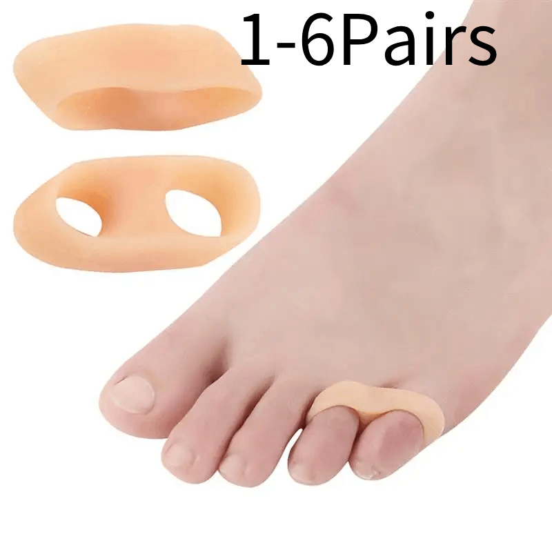Toe Separator Silicon - 1/2/3/4/5/6 ペアジェル指プロテクタートウモロコシコレクターハンマーつま先セパレーター矯正シリコーンゲルつま先チューブ分離保護