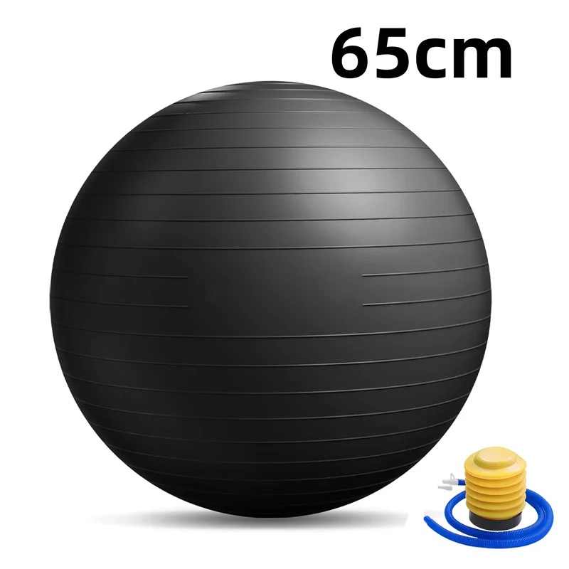 耐爆破ヨガボール（ポンプ付き）厚型エクササイズピラティスボー - Pilates Yoga Ball Exercises のレビューと価格