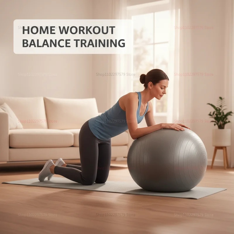 耐爆破ヨガボール（ポンプ付き）厚型エクササイズピラティスボー - Pilates Yoga Ball Exercises のレビューと価格