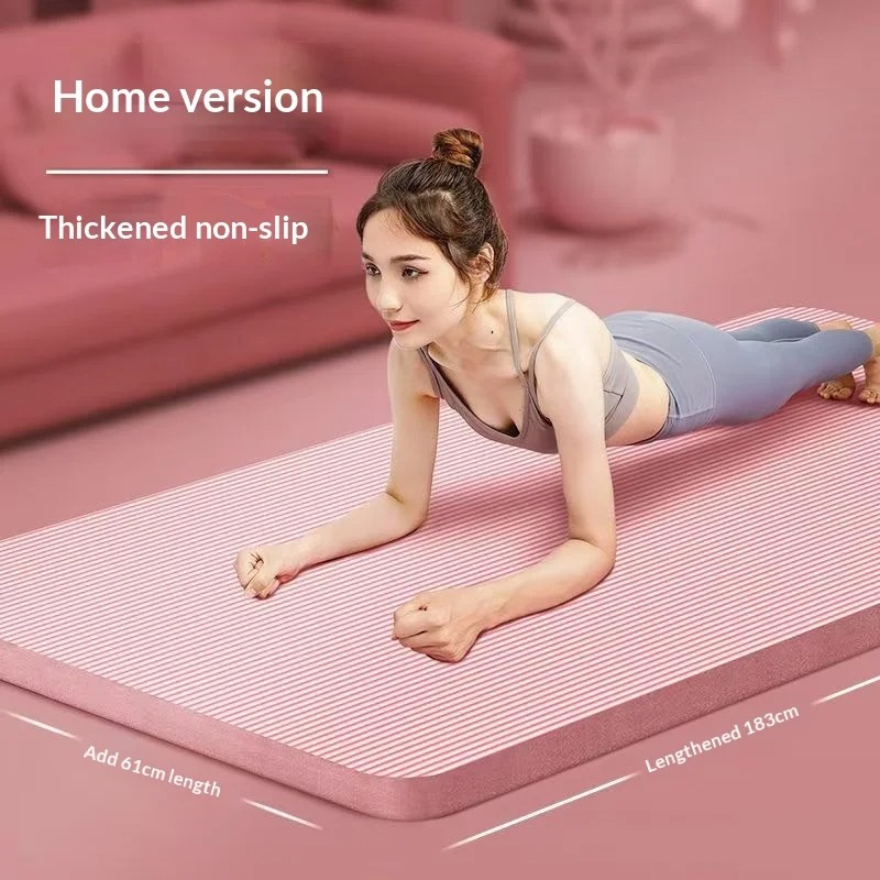 特厚滑り止めヨガマット、衝撃吸収、幅広ピラティスフィットネス - Pilates Yoga Home Workout のレビューと価格