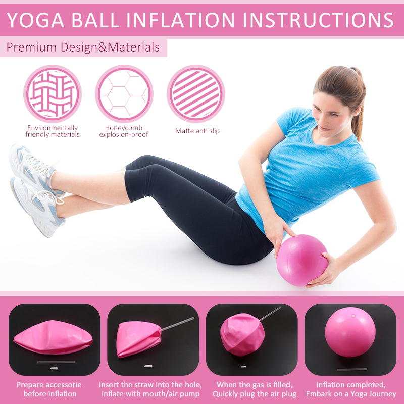 ピラティスボール、レジスタンスバンド、グリップソックスセット - Pilates Yoga Ball Exercises のレビューと価格