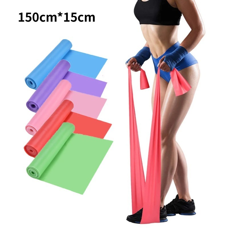 天然ラテックス製レジスタンスバンド、ヨガ、ピラティス、ホーム - Pilates Yoga Home Workout のレビューと価格