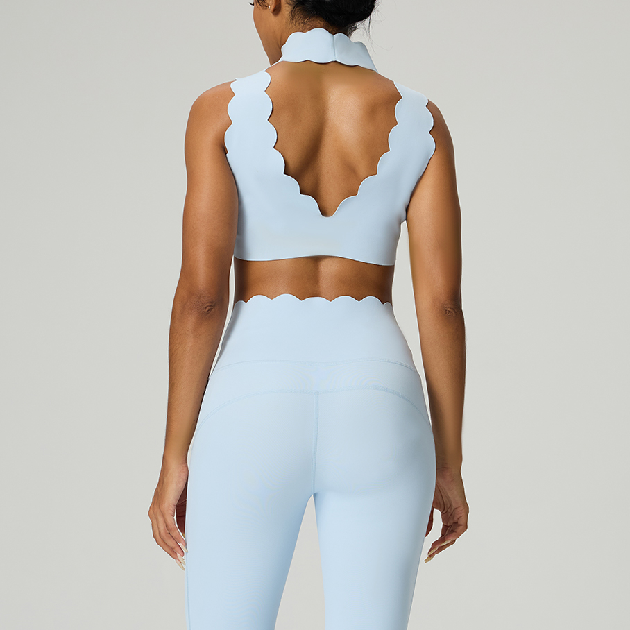 リピート購入 - オープンバックデザインの女性用ヨガベスト - Pilates Yoga Jacket のレビューと価格