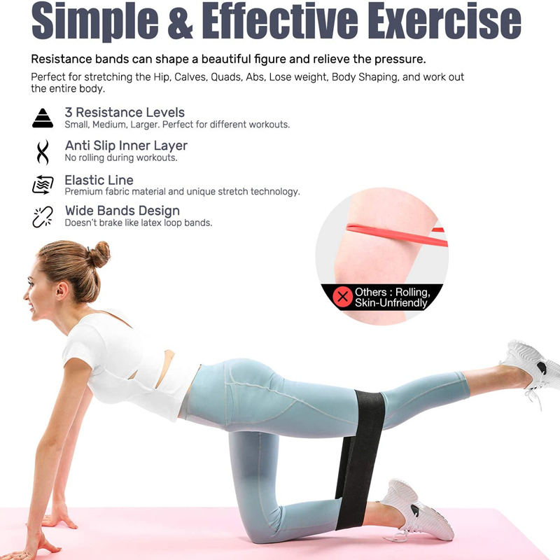 3個女性男性生地抵抗バンドセット弾性スポーツヨガフィットネス - Pilates Yoga Board のレビューと価格