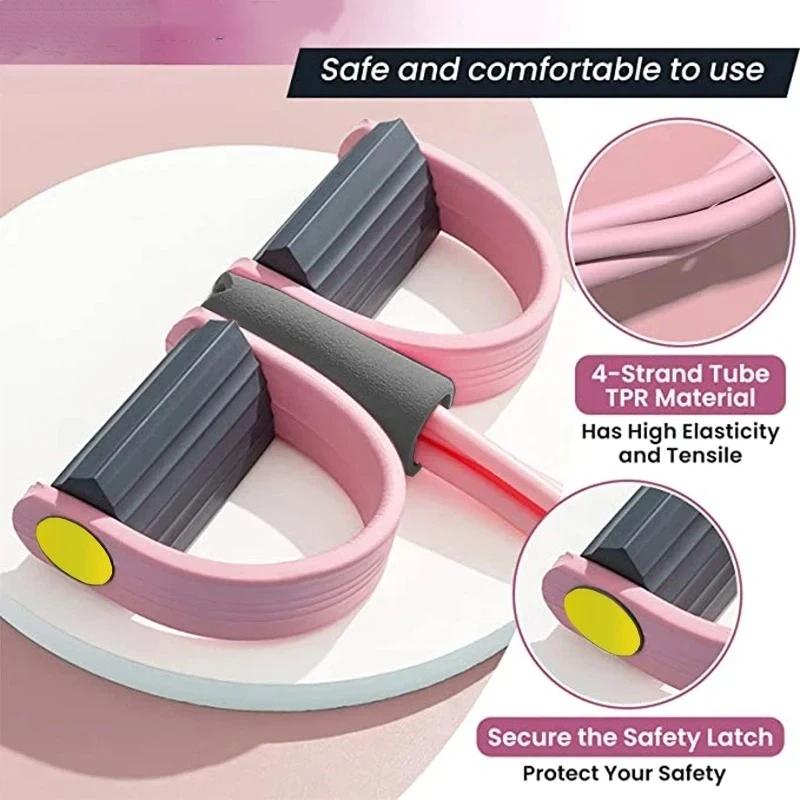 新しい4チューブ抵抗バンド ヨガペダルプーラー エラスティッ - Pilates Yoga Board のレビューと価格