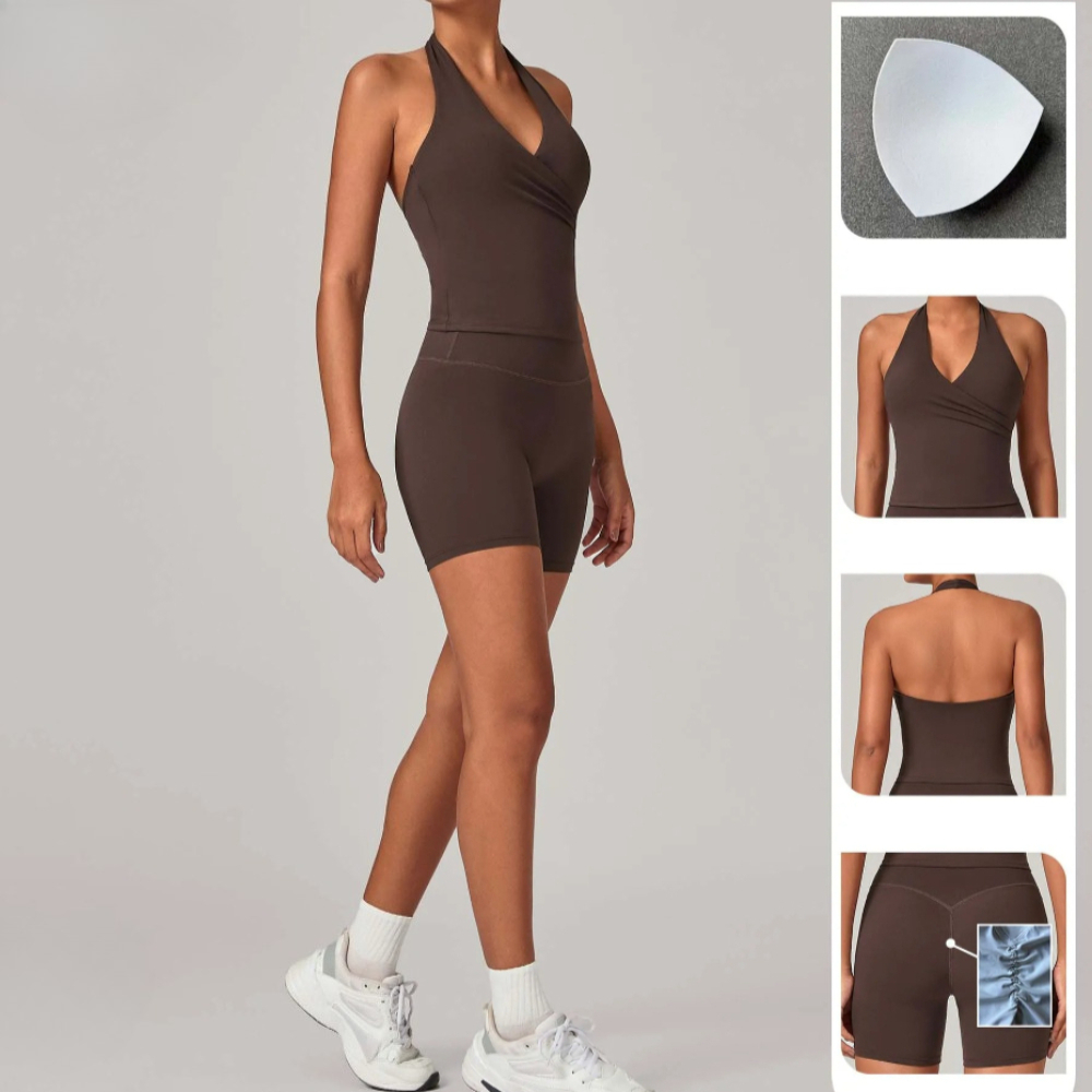 2ピース レディース ジム ジョギング スポーツセット ハイ - Pilates Yoga Jacket のレビューと価格