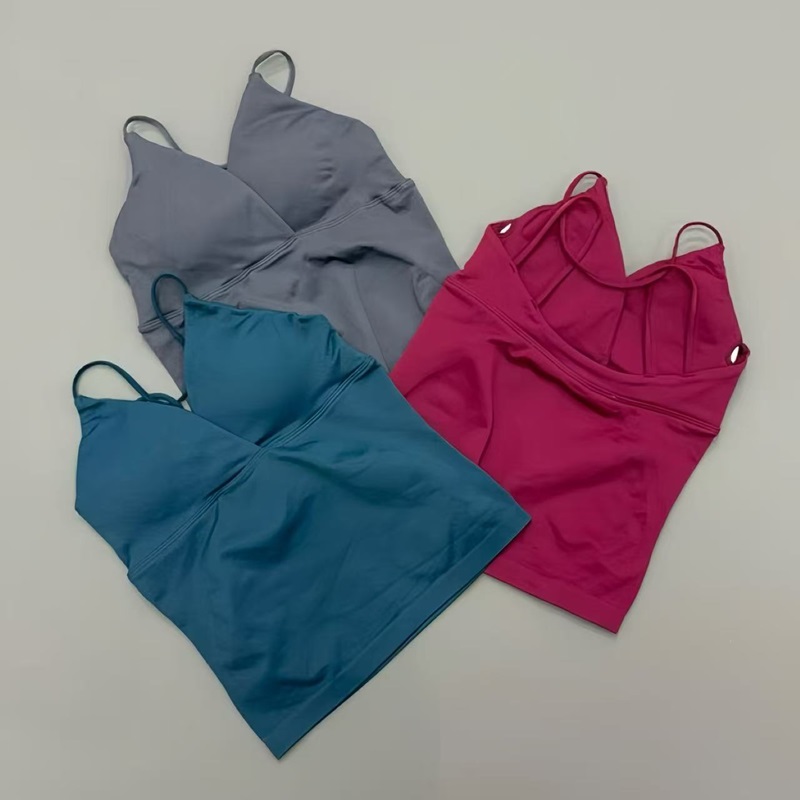 ビジョントゥイストフロントロングライントップ女性用ホルターV - Pilates Yoga Jacket のレビューと価格