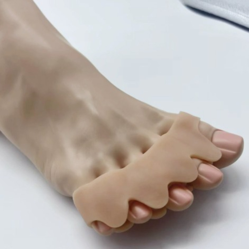 再利用可能なシリコン製つま先セパレーター、外反母趾矯正器、ハ - Toe Separator Silicon のレビューと価格