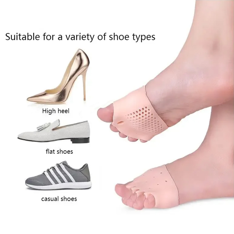 5穴ハニカム中足骨パッド、つま先セパレーター、つま先スペーサ - Toe Separator Silicon のレビューと価格