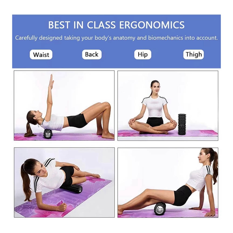 5 in 1 ヨガフォームローラー筋肉マッサージセット、フィ - Pilates Yoga Ball Exercises のレビューと価格