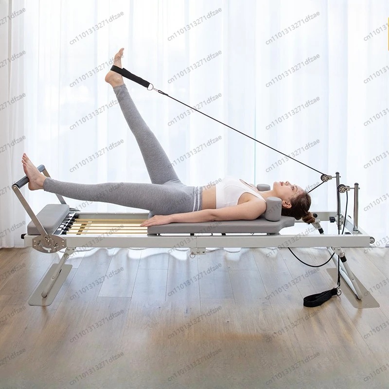 ホームフィットネスピラティスリフォーマー器具、折りたたみ式大 - Pilates Yoga Home Workout のレビューと価格