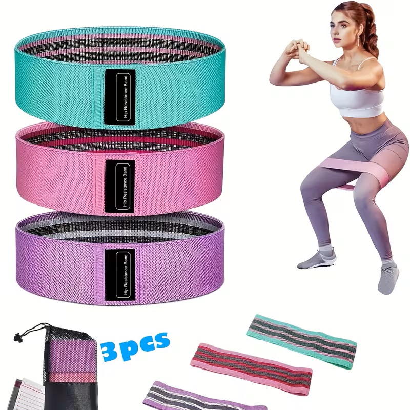 3本/1本入りの脚とヒップ用レジスタンスバンド、ヨガ、ピラテ - Pilates Yoga Home Workout のレビューと価格
