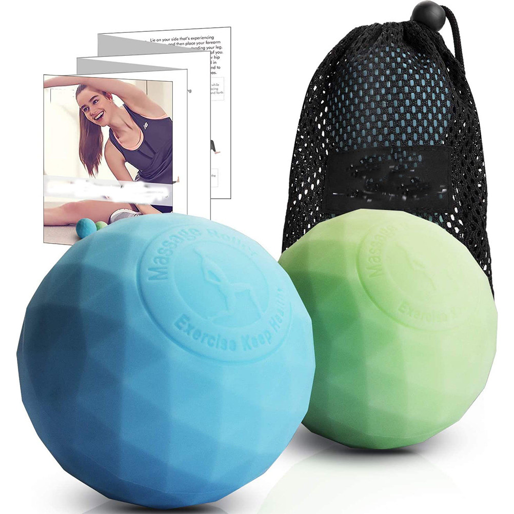 1個入り高密度コア弾性シリコンマッサージボール、耐破損性フッ - Pilates Yoga Ball Exercises のレビューと価格