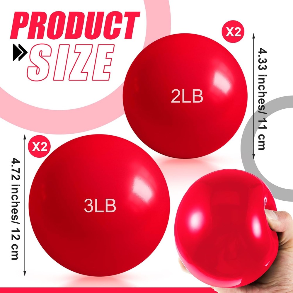 1ポンド～5ポンドのウェイト付きトーニングボール、エクササイ - Pilates Yoga Ball Exercises のレビューと価格