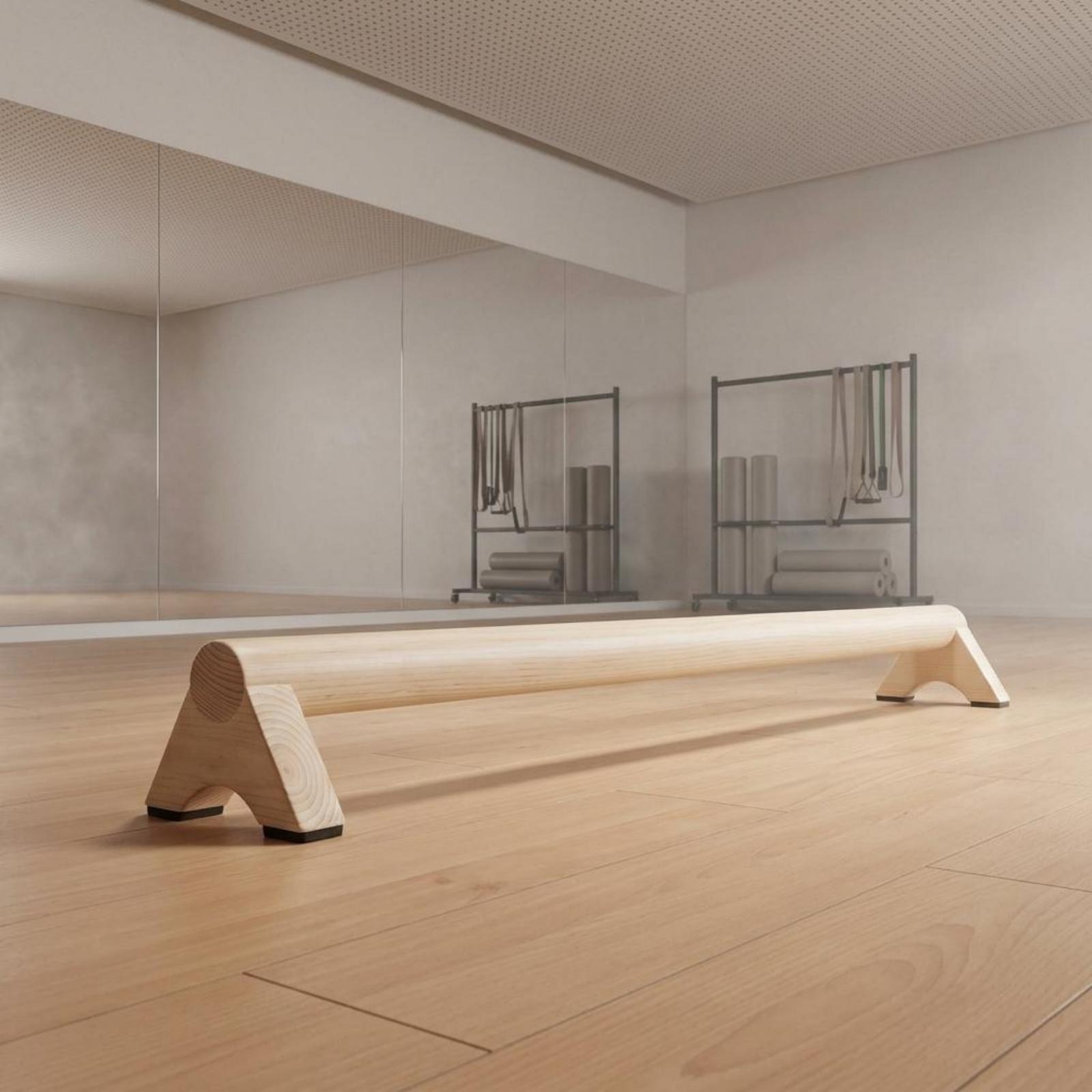 バランスビームトレーナー木製エクササイズボード ジム、家庭、 - Pilates Yoga Board のレビューと価格