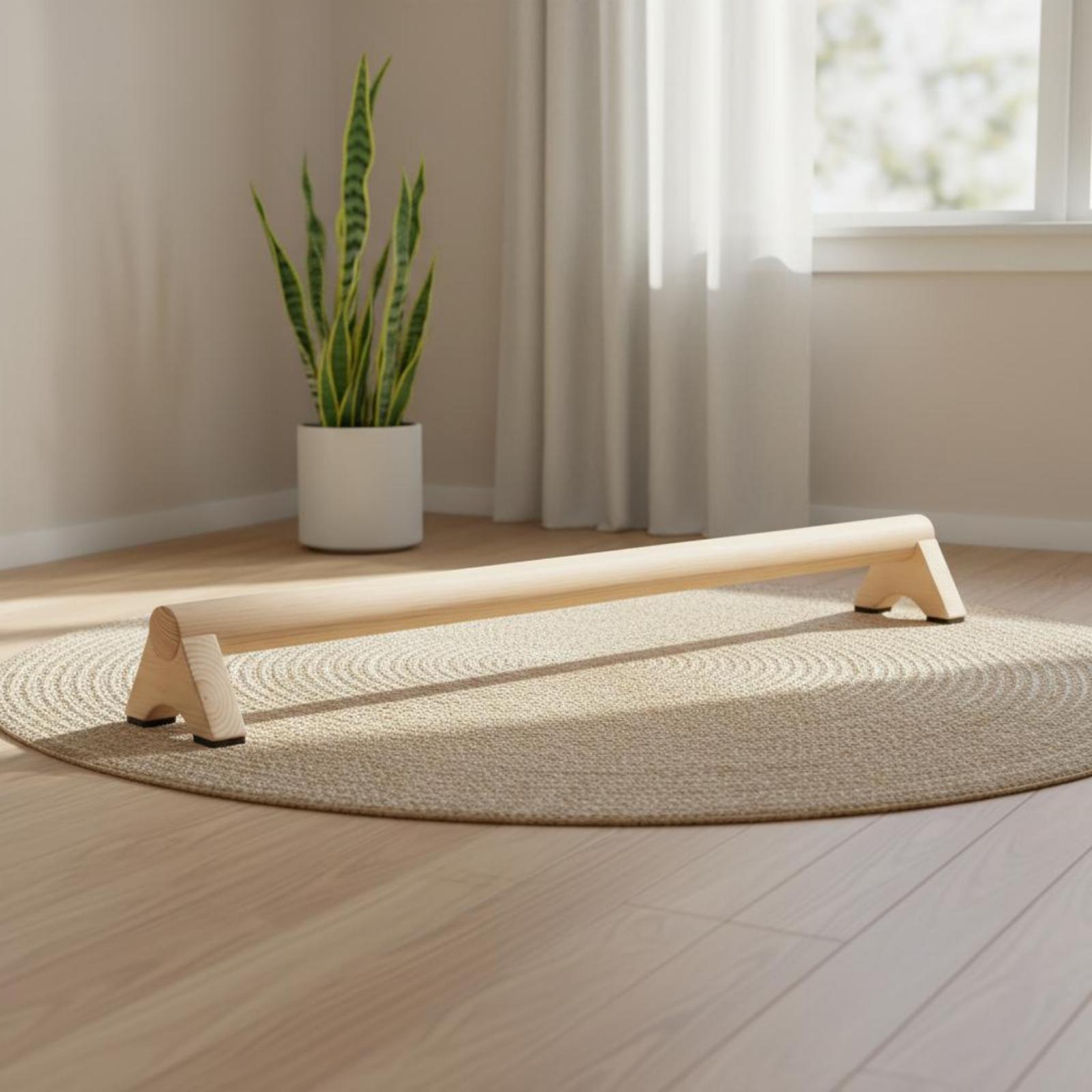 バランスビームトレーナー木製エクササイズボード ジム、家庭、 - Pilates Yoga Board のレビューと価格
