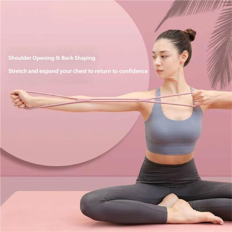 多機能 8 フォーム レジスタンス バンド ワイド グリップ - Pilates Yoga Home Workout のレビューと価格