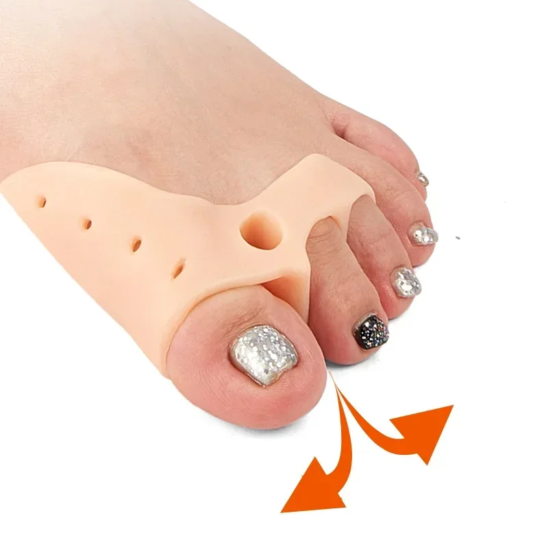 通気性のあるシリコンつま先補正器、外反母趾バッファー、つま先 - Toe Separator Silicon のレビューと価格
