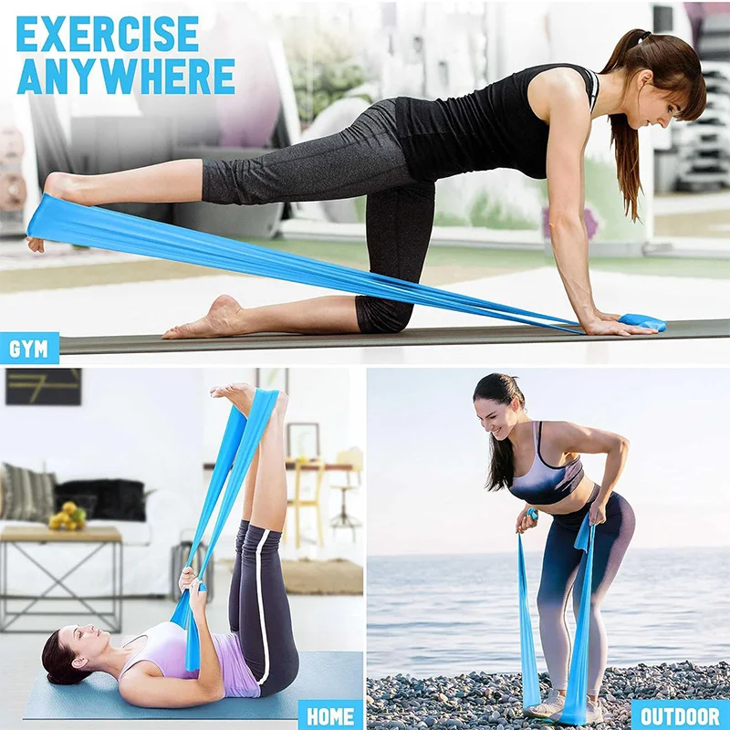 弾性ヨガフィットネスバンドヨガピラティスレジスタンスバンド男 - Pilates Yoga Home Workout のレビューと価格