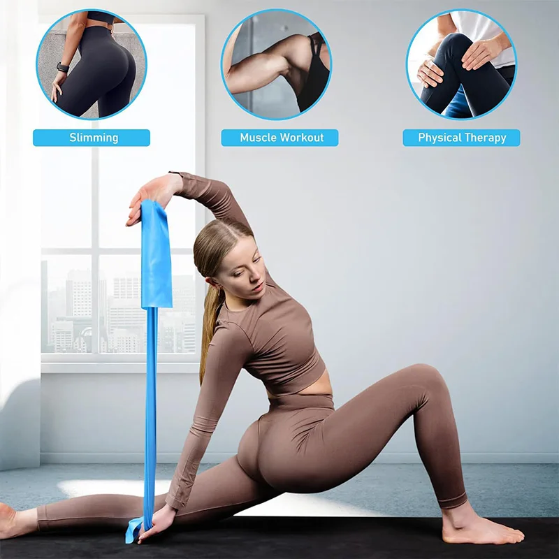 弾性ヨガフィットネスバンドヨガピラティスレジスタンスバンド男 - Pilates Yoga Home Workout のレビューと価格