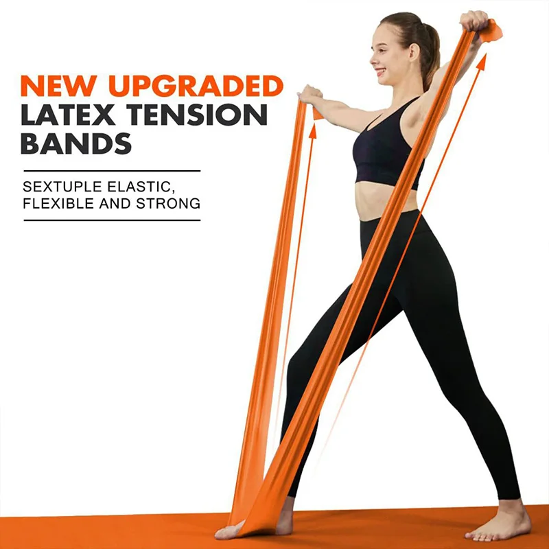 弾性ヨガフィットネスバンドヨガピラティスレジスタンスバンド男 - Pilates Yoga Home Workout のレビューと価格